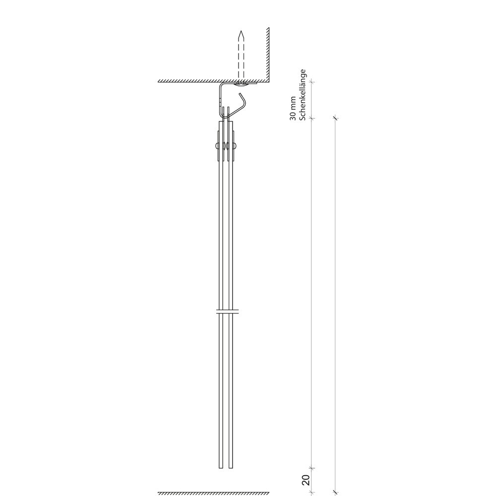 Číslo obrázka výrobku 8: Lamelový záves do interiéru, dĺžka pásov 2 800 mm, prekrytie 77 mm