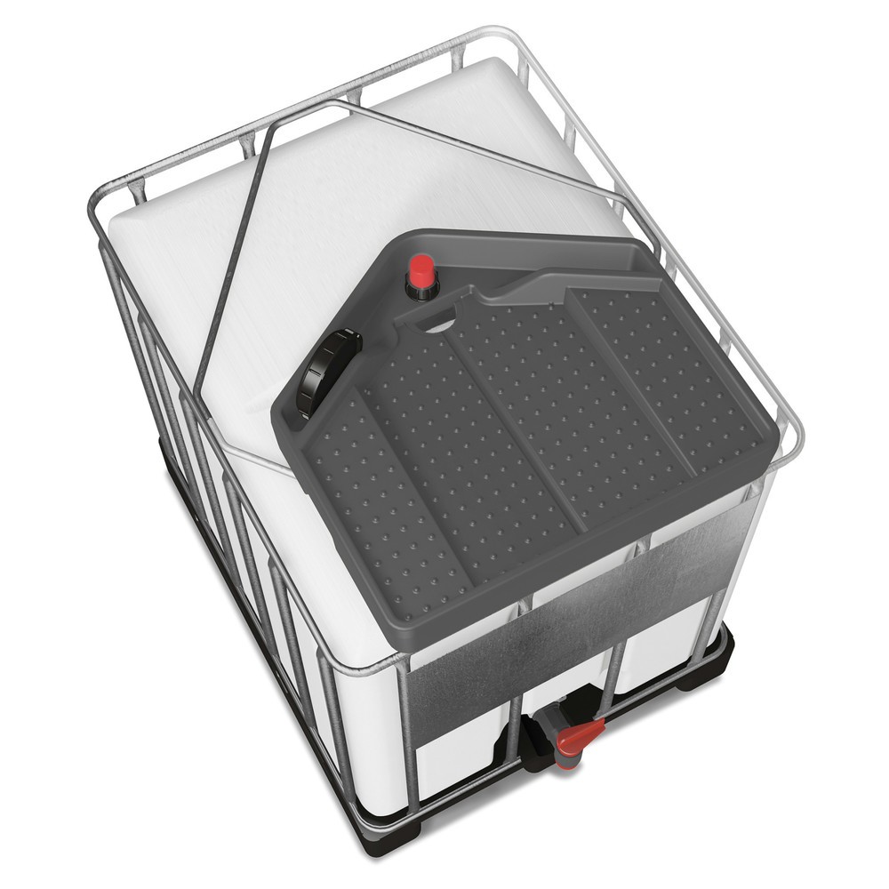 Číslo obrázka výrobku 2: Lievik pre IBC, V x Š x H 175 x 790 x 730 mm, objem 15 litrov