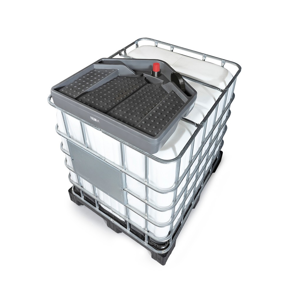 Číslo obrázka výrobku 4: Lievik pre IBC, V x Š x H 175 x 790 x 730 mm, objem 15 litrov