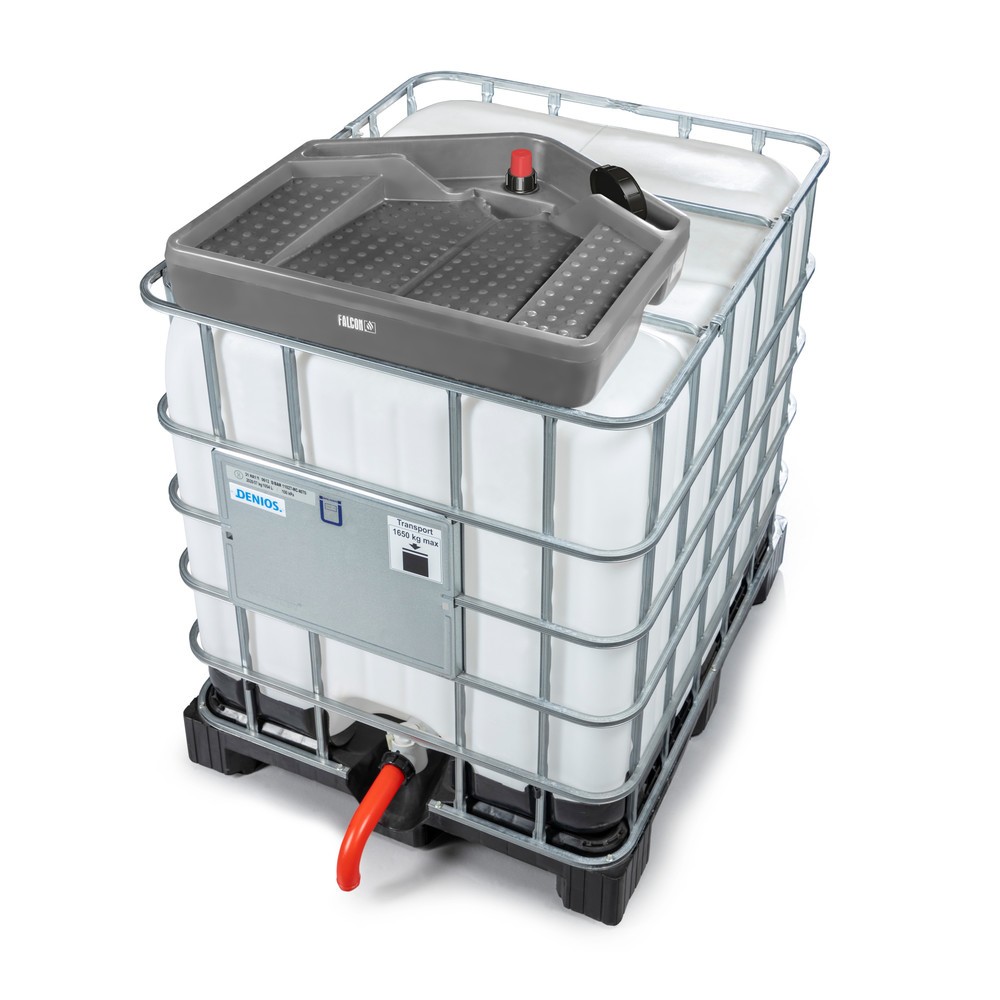 Číslo obrázka výrobku 5: Lievik pre IBC, V x Š x H 175 x 790 x 730 mm, objem 15 litrov