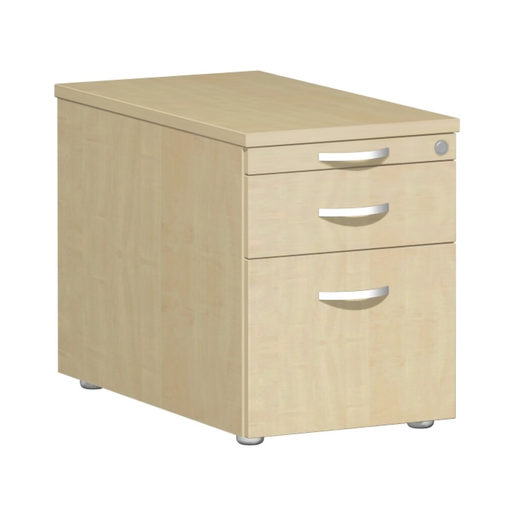 Obrázok výrobku: Lisabonská rolková nádoba so závesným registrom, V x Š x H 566 x 800 x 430 mm, kovové zásuvky, javor