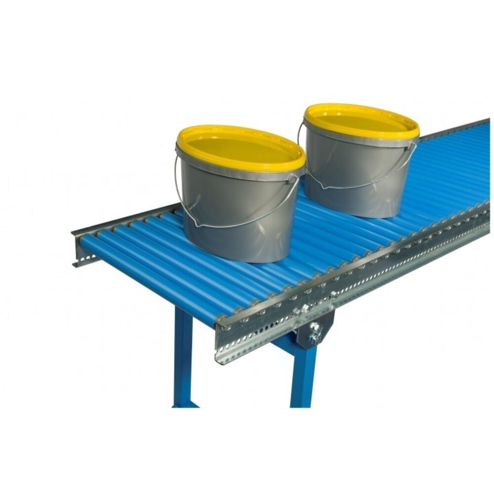 Číslo obrázka výrobku 4: Malý valčekový dopravník, plastové valčeky, závitová os, Ø 30 mm, d × š 3 000 × 600 mm