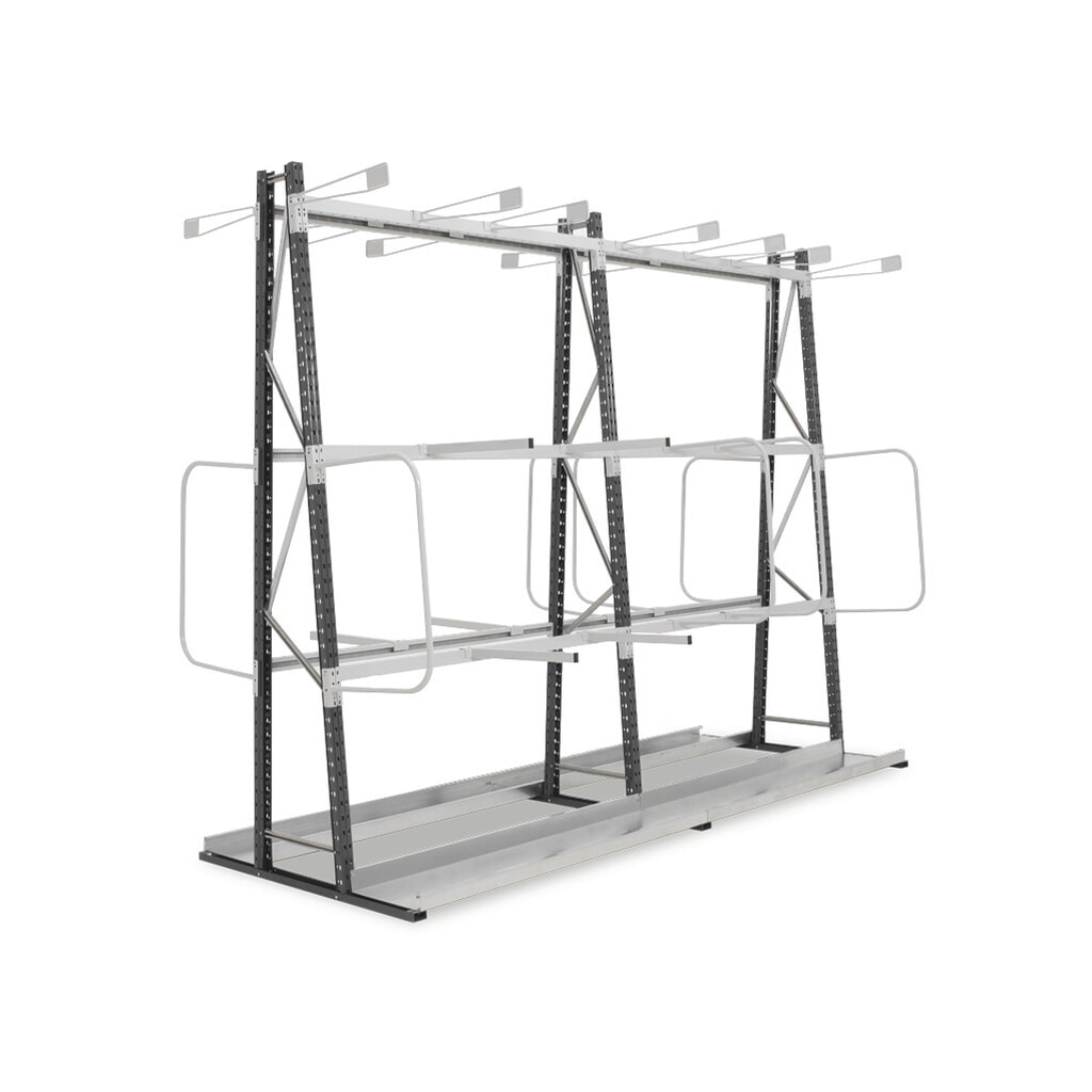 Číslo obrázka výrobku 5: ManOrga Vertikálny regál, obojstranný, základné pole, v × š × h 2 500 × 1 500 × 680 mm