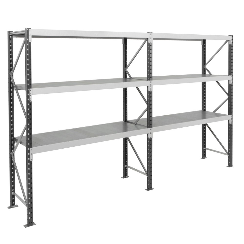 Číslo obrázka výrobku 7: ManOrga Široký regál, s oceľovými panelmi, nadstavbové pole, v × š × h 2 000 × 1 800 × 600 mm