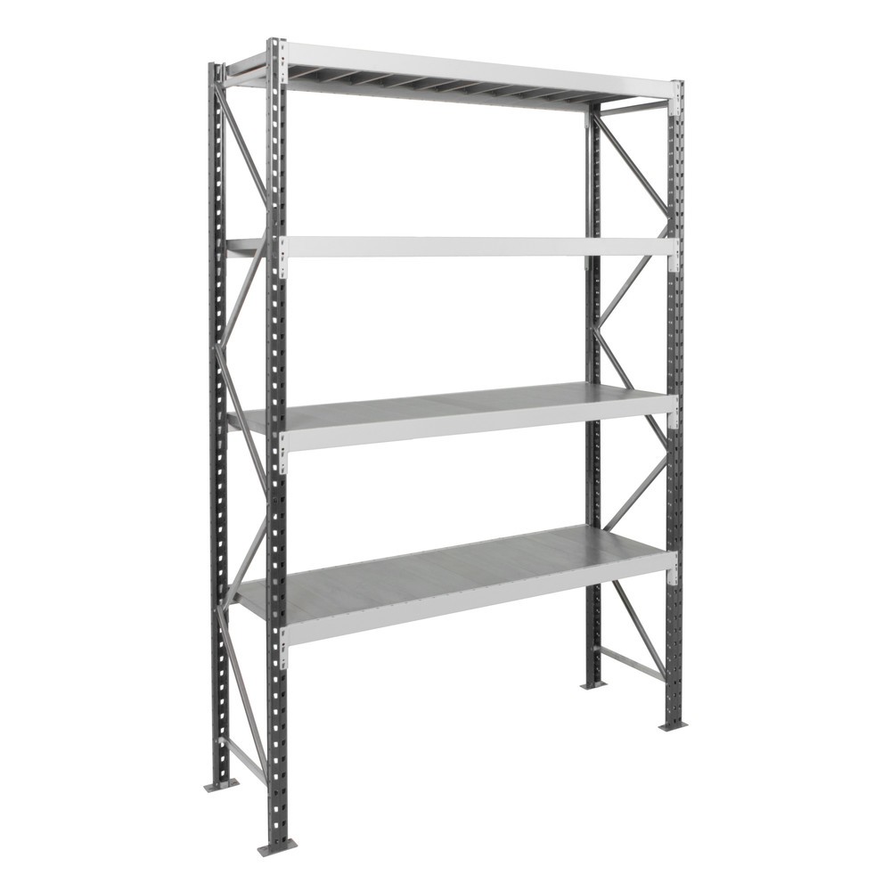 Obrázok výrobku: ManOrga Široký regál, s oceľovými panelmi, základné pole, v × š × h 2 500 × 1 800 × 600 mm