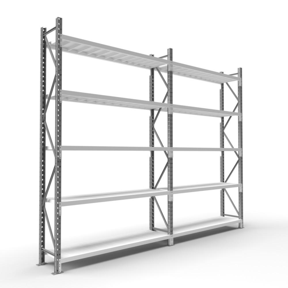 Číslo obrázka výrobku 4: ManOrga Široký regál, s oceľovými panelmi, základné pole, v × š × h 3 000 × 1 800 × 1 000 mm