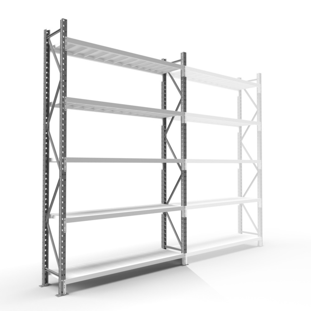 Číslo obrázka výrobku 5: ManOrga Široký regál, s oceľovými panelmi, základné pole, v × š × h 3 000 × 1 800 × 1 000 mm