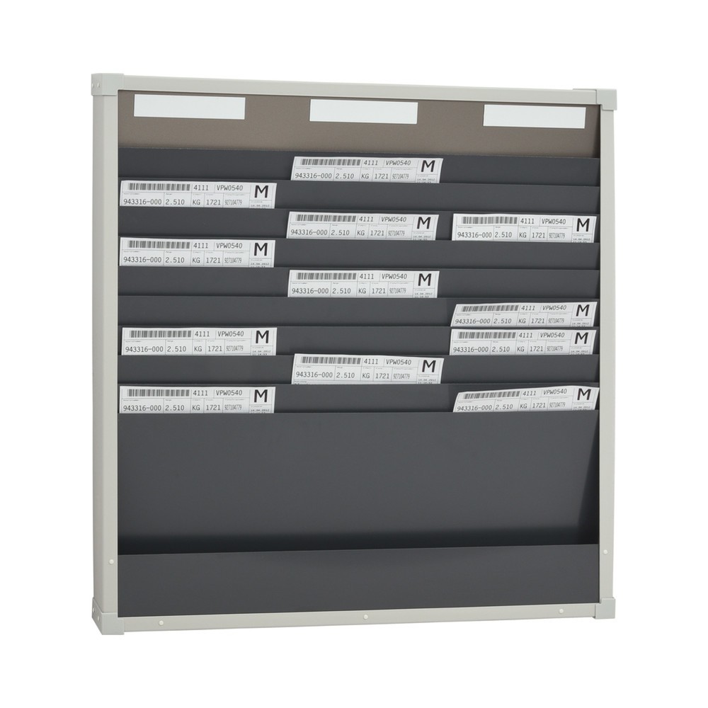 Obrázok výrobku: 3 rady 10 slotov na triedenie kariet, v x Š 750 x 720 mm