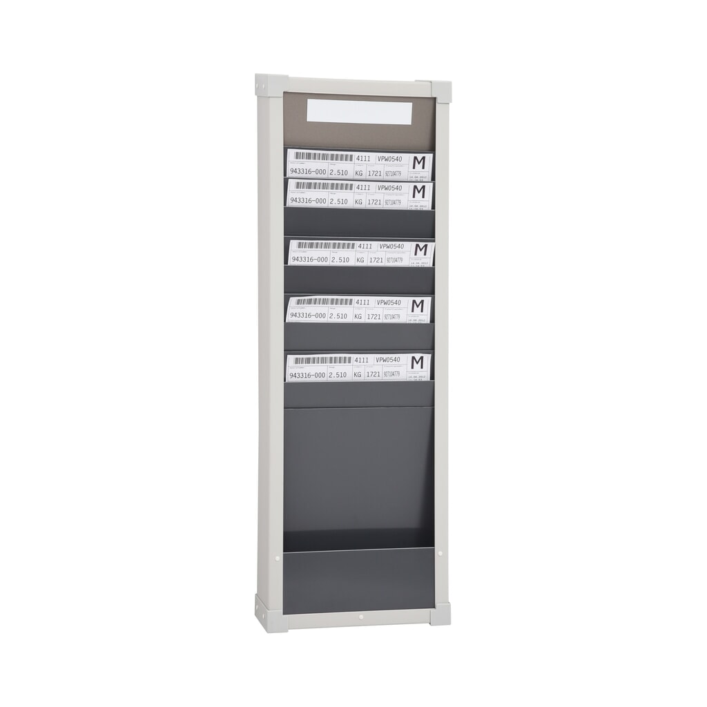 Doska na triedenie kariet, 1 riadok, 10 priehradiek, VxŠ 750 x 260 mm Obrázok výrobku: Doska na triedenie kariet, 1 riadok, 10 priehradiek, VxŠ 750 x 260 mm