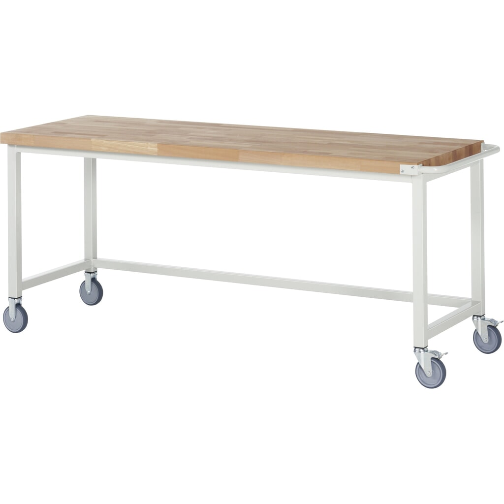 Mobilný pracovný stôl RAU série 8 000, v × š × h 880 × 2 000 × 700 mm Obrázok výrobku: Mobilný pracovný stôl RAU série 8 000, v × š × h 880 × 2 000 × 700 mm