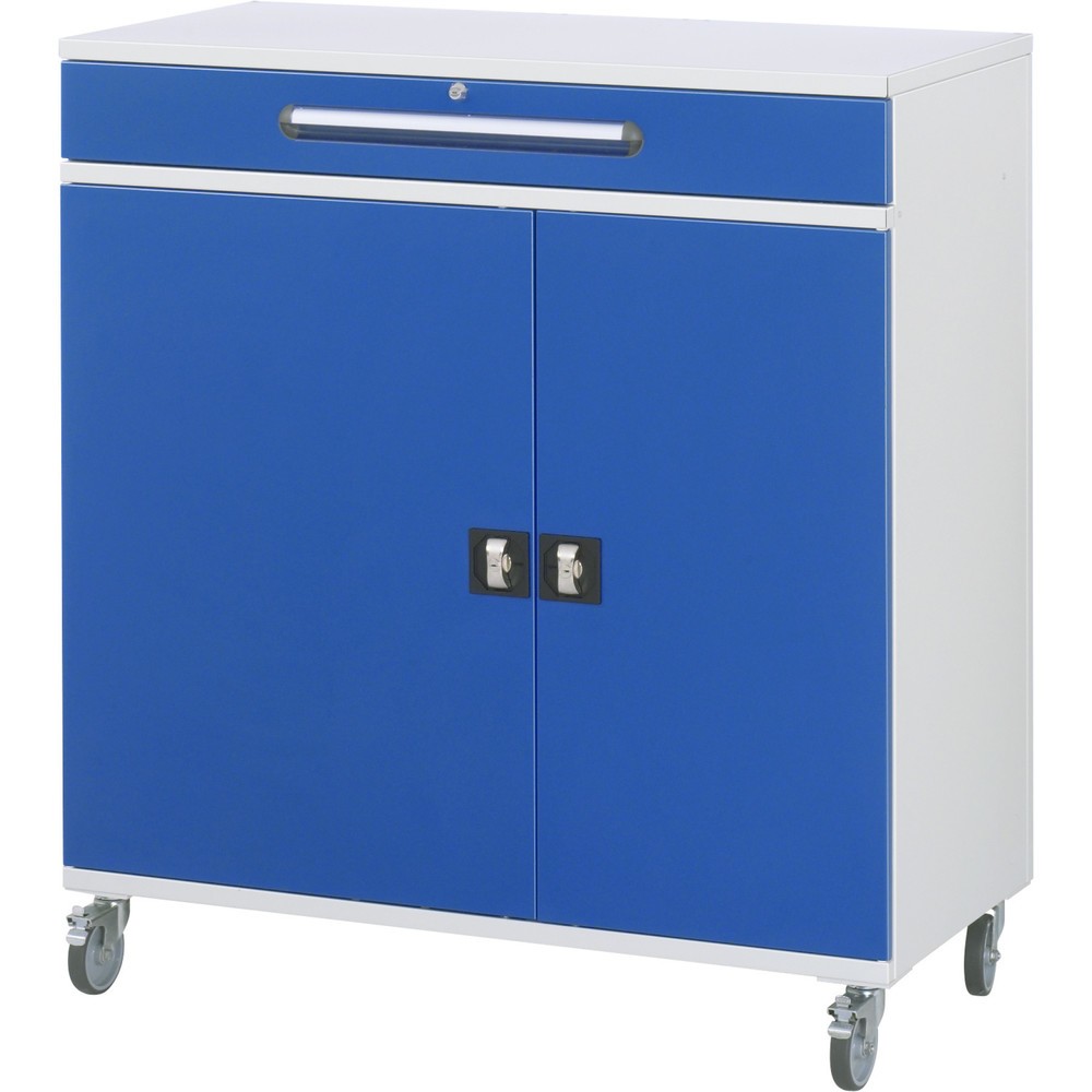 Číslo obrázka výrobku 2: Mobilný rečnícky pult RAU, v × š × h 1 185 × 1 100 × 520 mm, zásuv., 16 × 80, 1 × 120 mm
