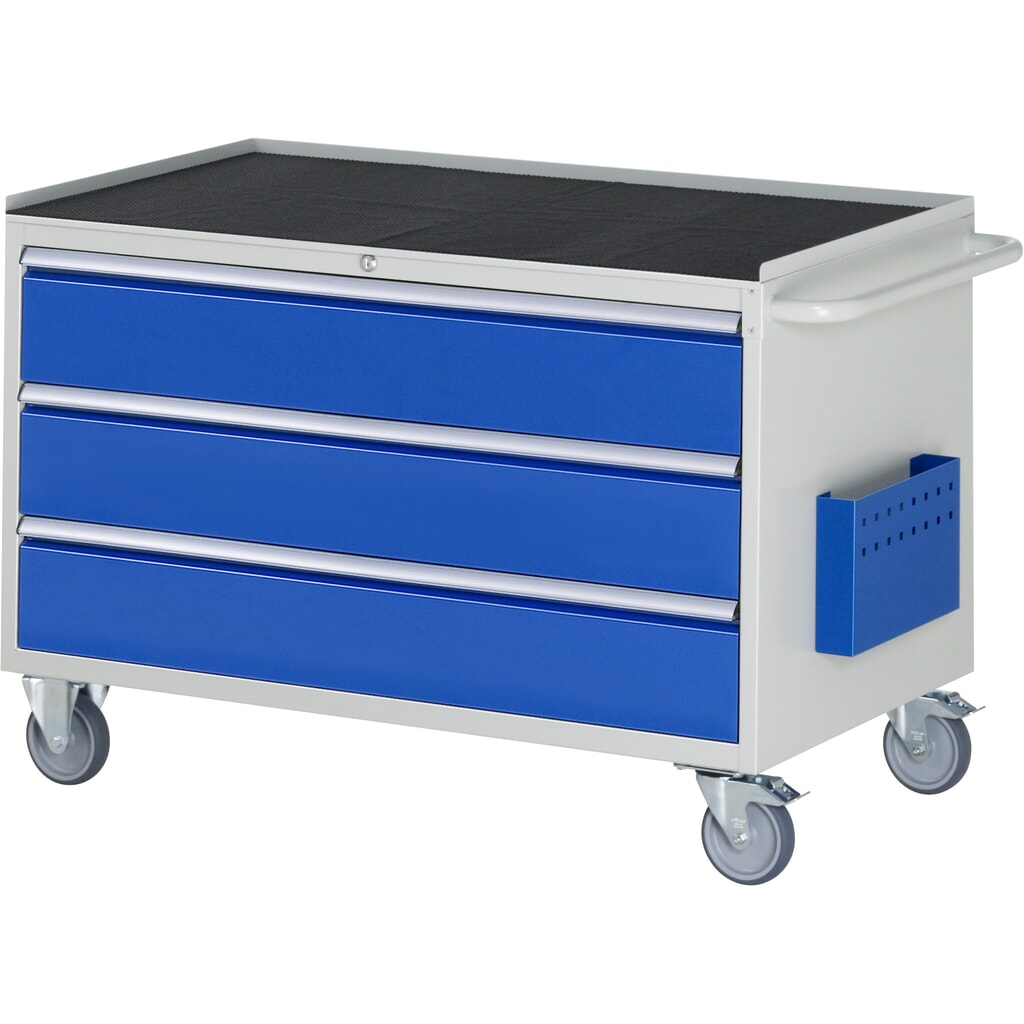 Dielenský vozík RAU série 7 000, v × š × h 795 × 1 145 × 650 mm, s 3 zásuvkami veľkosti XXL, kovová povrchová plocha Obrázok výrobku: Dielenský vozík RAU série 7 000, v × š × h 795 × 1 145 × 650 mm, s 3 zásuvkami veľkosti XXL, kovová povrchová plocha