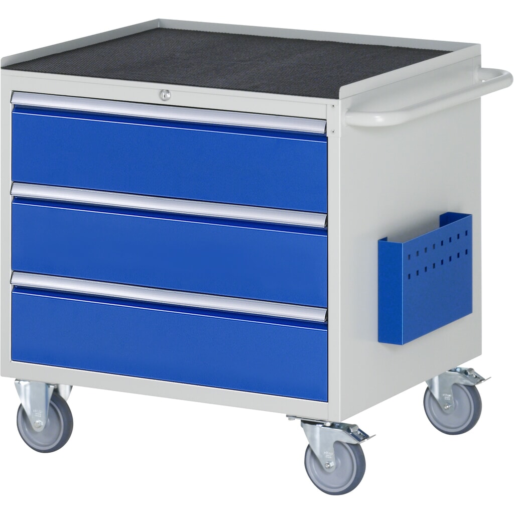 Dielenský vozík RAU série 7 000, v × š × h 795 × 770 × 650 mm, s 3 zásuvkami veľkosti XL, kovová povrchová plocha Obrázok výrobku: Dielenský vozík RAU série 7 000, v × š × h 795 × 770 × 650 mm, s 3 zásuvkami veľkosti XL, kovová povrchová plocha