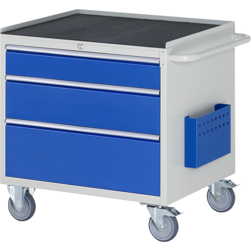 Montážny vozík RAU série 7000, v × š × h 795 × 770 × 650 mm, 3 zásuv. 1 × 120, 1 × 180, 1 × 240 mm, kovová pracovná doska Obrázok výrobku: Montážny vozík RAU série 7000, v × š × h 795 × 770 × 650 mm, 3 zásuv. 1 × 120, 1 × 180, 1 × 240 mm, kovová pracovná doska
