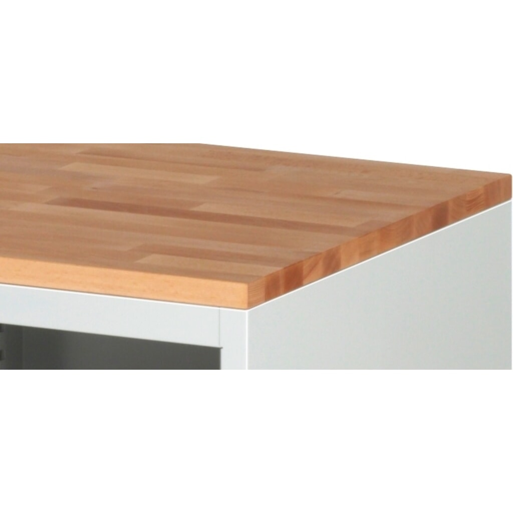 Číslo obrázka výrobku 4: Zásuvková skriňa RAU série 7000, v × š × h 1 035 × 770 × 650 mm, 6 zásuv. 2 × 90, 1 × 120, 2 × 180, 1 × 270 mm, buková pracovná doska