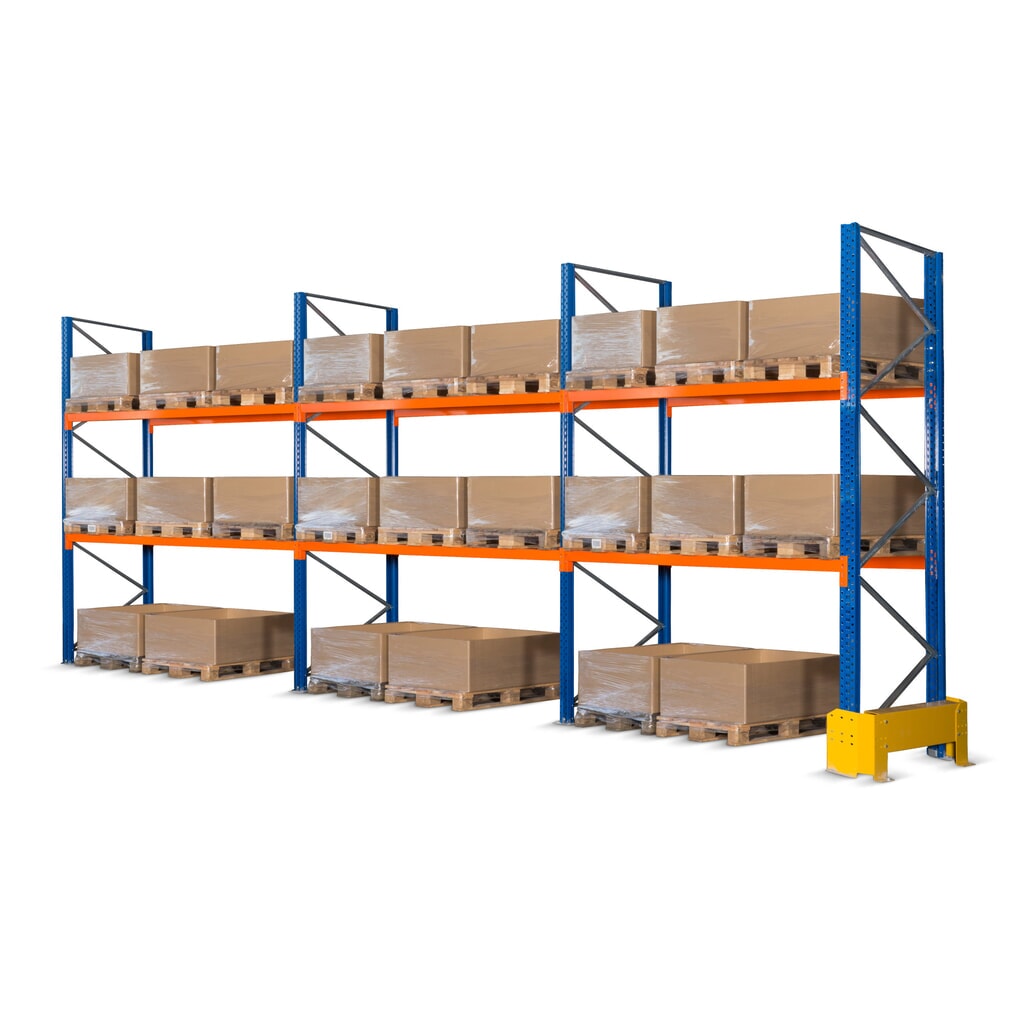 Mriežka zadnej steny pre kompletný balík paletový stojan, VxŠ 2 000 x 8 700 mm Obrázok výrobku: Mriežka zadnej steny pre kompletný balík paletový stojan, VxŠ 2 000 x 8 700 mm
