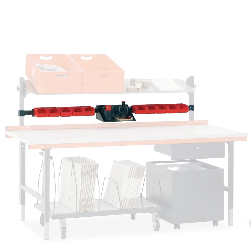 Multifunkčný nosič pre baliaci stôl Rocholz, v × š × h 40 × 1 640 × 40 mm Obrázok výrobku: Multifunkčný nosič pre baliaci stôl Rocholz, v × š × h 40 × 1 640 × 40 mm