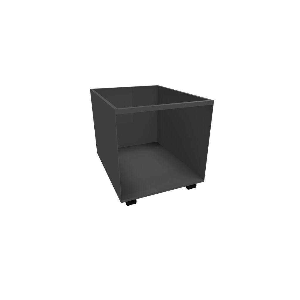 Obrázok výrobku: Kontajner s plastovou vložkou, mobilný, V x Š x H 525 x 500 x 650 mm, antracitové