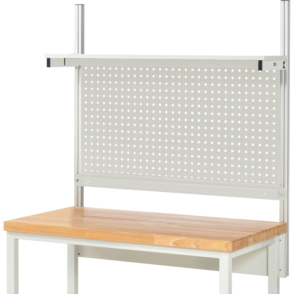 Nadstavba pracovného stola RAU, v × š × h 1 130 × 1 250 × 350 mm, s 1 policovou doskou, s povrchom z melamínovej živice a 1 prídržnou lištou, kompletná súprava 01 pre šírku výrobku 1 250 mm Číslo obrázka výrobku 2: Nadstavba pracovného stola RAU, v × š × h 1 130 × 1 250 × 350 mm, s 1 policovou doskou, s povrchom z melamínovej živice a 1 prídržnou lištou, kompletná súprava 01 pre šírku výrobku 1 250 mm