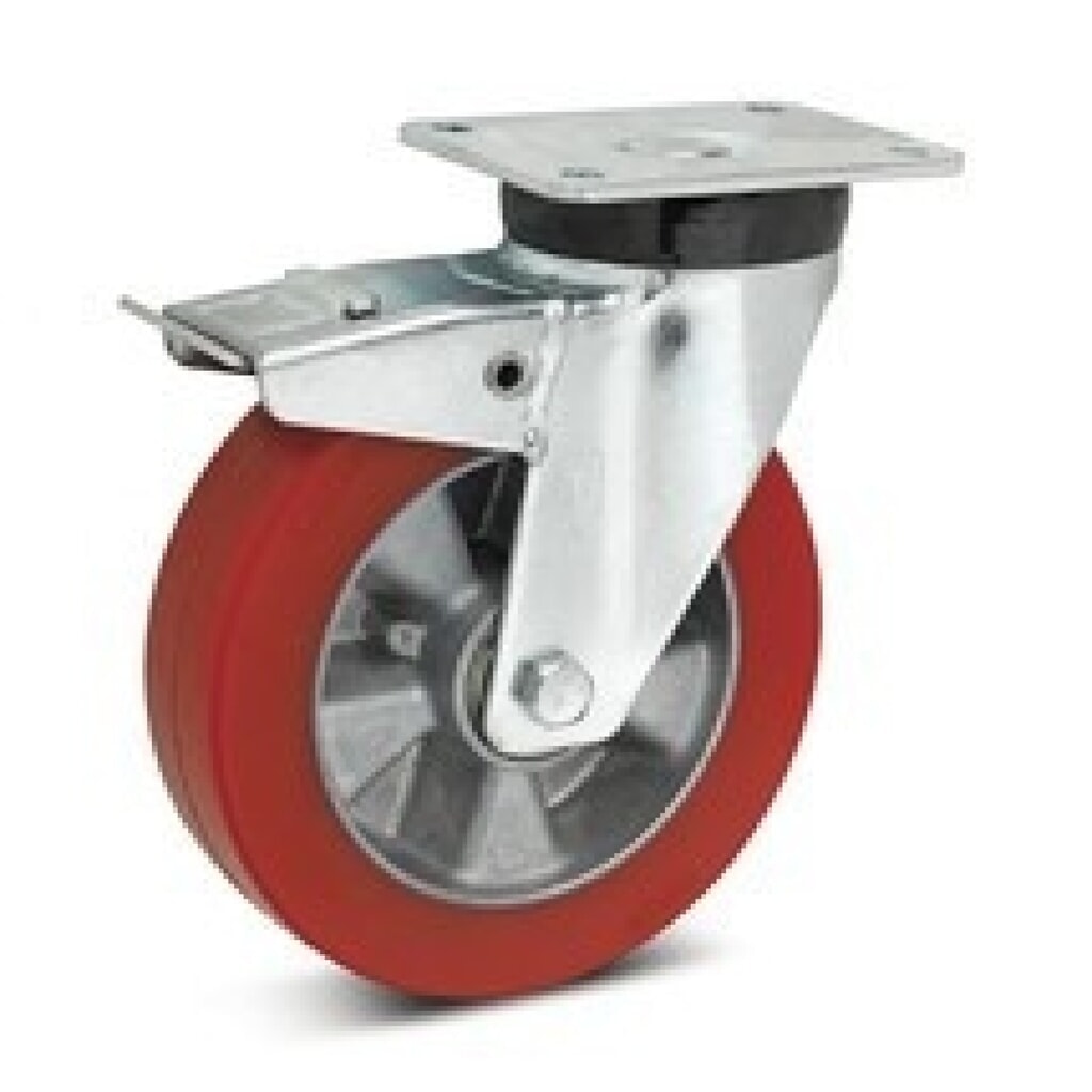 Obrázok výrobku: Náhradné TPE otočný kolieAmeise® wagon, vrátane brzdy, priemer x šírka 200 x 40 mm, šedá