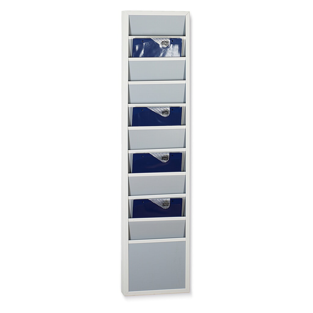 Nástenná tabuľa z robustného PP, úzka, V x Š 1 304 x 308 mm, 10 líšt Obrázok výrobku: Nástenná tabuľa z robustného PP, úzka, V x Š 1 304 x 308 mm, 10 líšt