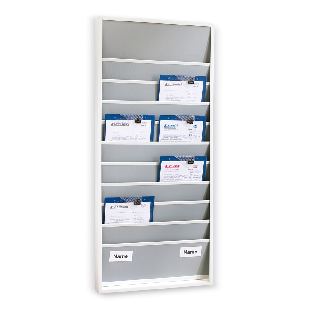 Nástenná tabuľa z robustného PP, úzka, V x Š 1765 x 550 mm, 15 líšt Obrázok výrobku: Nástenná tabuľa z robustného PP, úzka, V x Š 1765 x 550 mm, 15 líšt