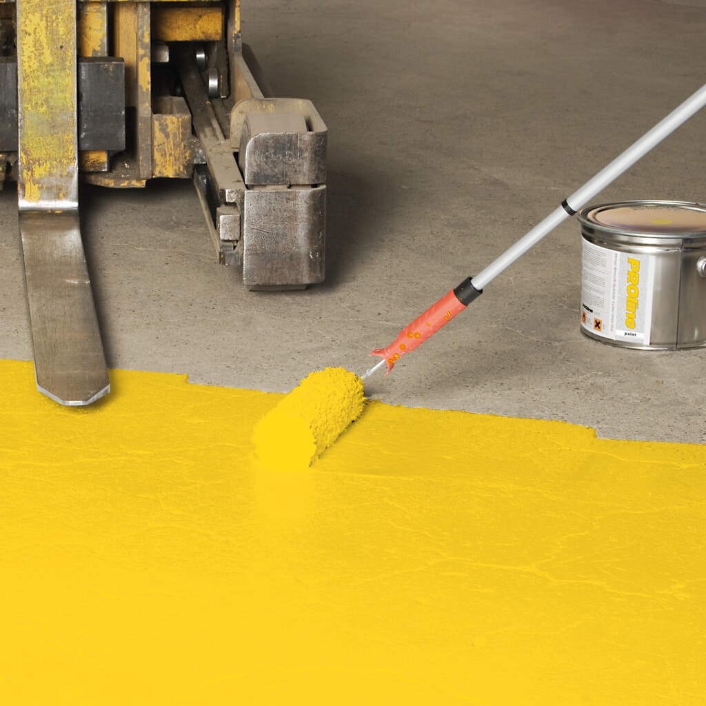 Náter pre podlahy hál PROline-paint pre vysoké namáhanie, 5 l, hodvábny lesk