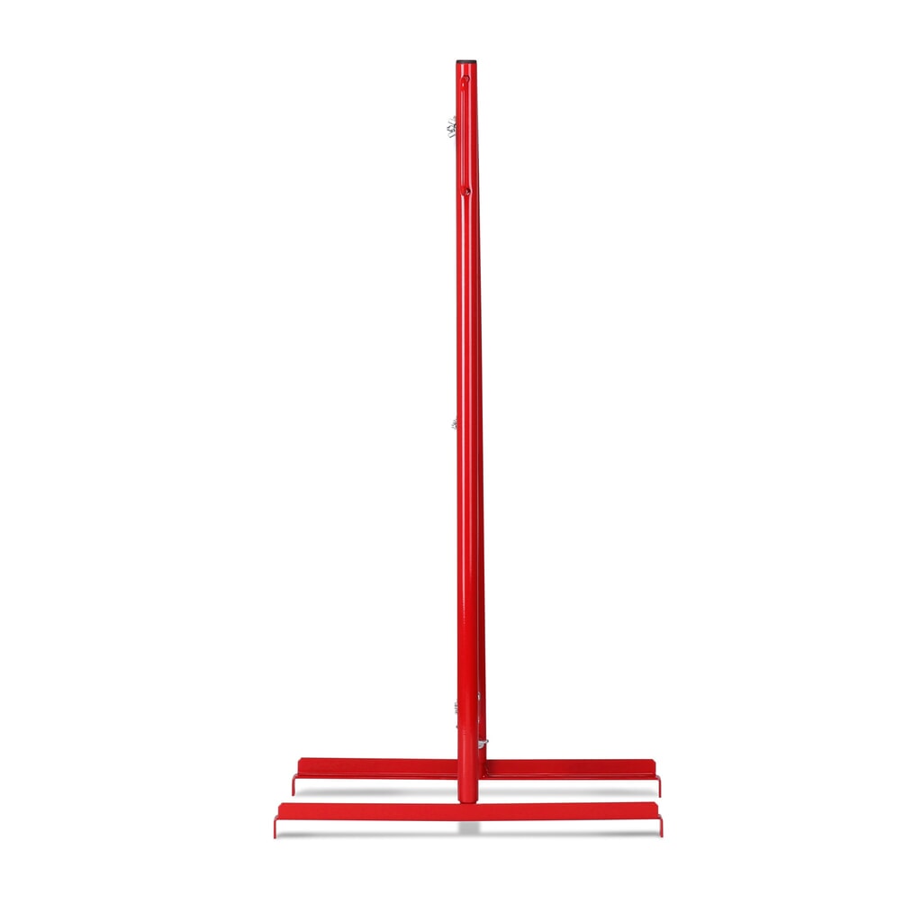 Nožnicová mriežka, stojan na oboch stranách, šírka 3 600 mm, červená/biela Číslo obrázka výrobku 3: Nožnicová mriežka, stojan na oboch stranách, šírka 3 600 mm, červená/biela