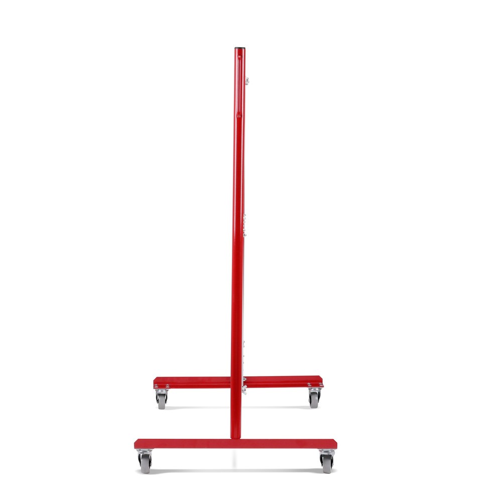 Číslo obrázka výrobku 7: Nožnicová mriežka, kolieska na oboch stranách, šírka 3 600 mm, červená/biela