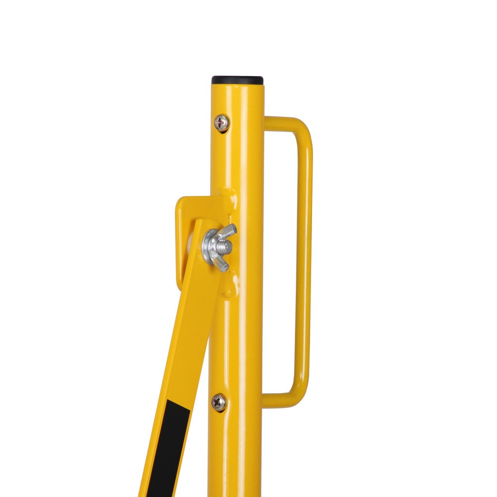 Číslo obrázka výrobku 9: Nožnicová mriežka, kolieska na oboch stranách, šírka 3 600 mm, čierna/žltá