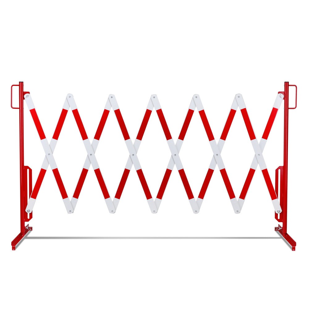 Číslo obrázka výrobku 10: Nožnicová mriežka, stojan na oboch stranách, šírka 4 000 mm, červená/biela