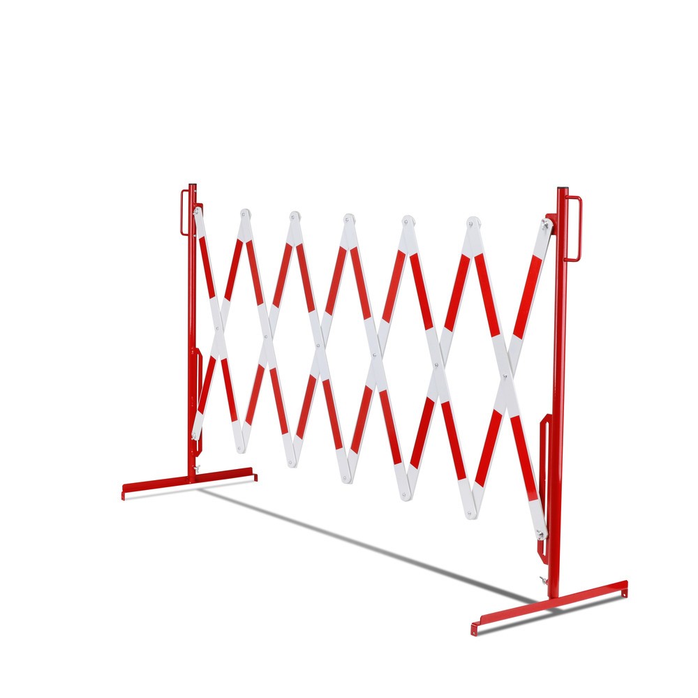 Číslo obrázka výrobku 11: Nožnicová mriežka, stojan na oboch stranách, šírka 4 000 mm, červená/biela