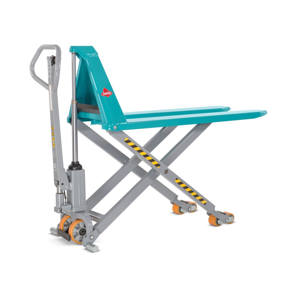 Číslo obrázka výrobku 1: Nožnicový zdvíhací stôl Ameise® PTM 1.5 Scissor s rýchlozdvihom, nosnosť 1 500 kg, dĺžka vidlíc 1 200 mm