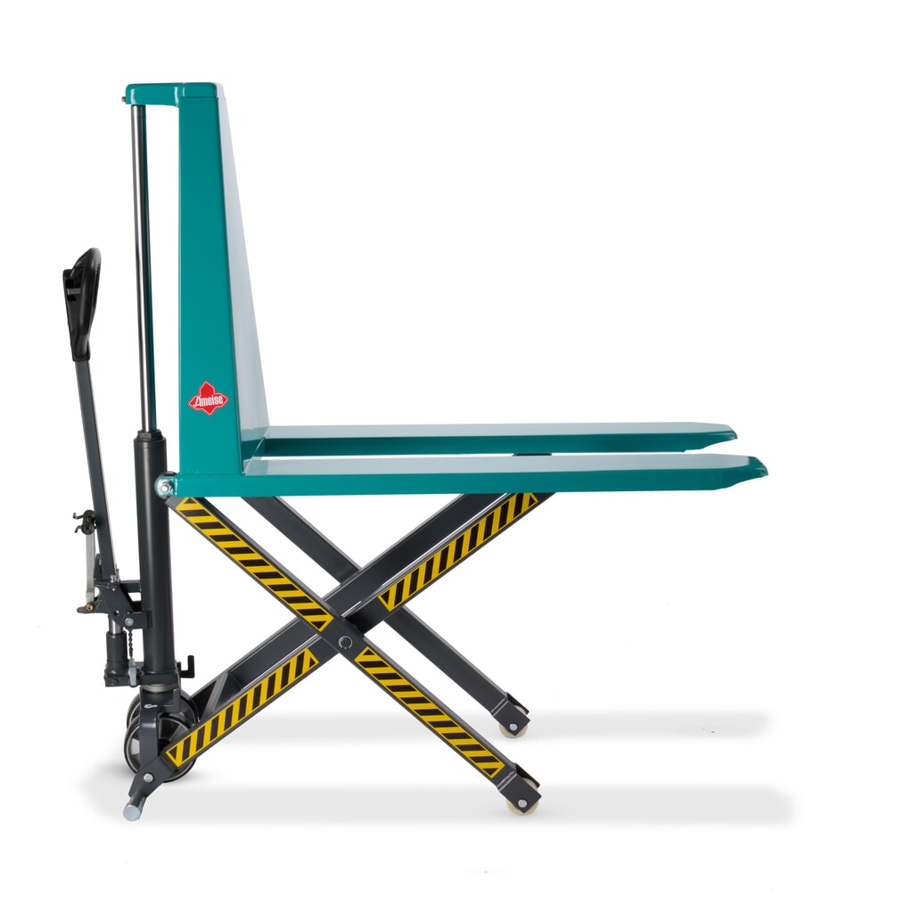 Nožnicový zdvíhací stôl Ameise® PTM 1.0 s rýchlozdvihom, nosnosť 1000 kg, dĺžka vidlíc 1150 mm Obrázok výrobku: Nožnicový zdvíhací stôl Ameise® PTM 1.0 s rýchlozdvihom, nosnosť 1000 kg, dĺžka vidlíc 1150 mm