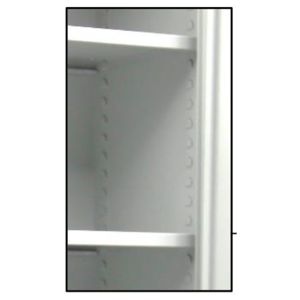 Číslo obrázka výrobku 4: Skriňa s krídlovými dverami HEMMDAL HF-ST, s výškou na 5 fasciklov, v × š × h 1 950 × 920 × 600 mm, pozinkované police, svetlosivá
