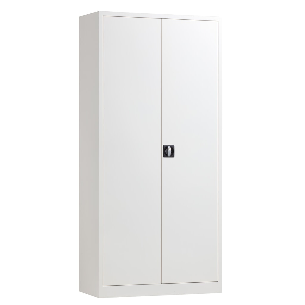 Obrázok výrobku: Skriňa s krídlovými dverami HEMMDAL HF-ST, s výškou na 5 fasciklov, v × š × h 1 950 × 920 × 420 mm, pozinkované police, svetlosivá