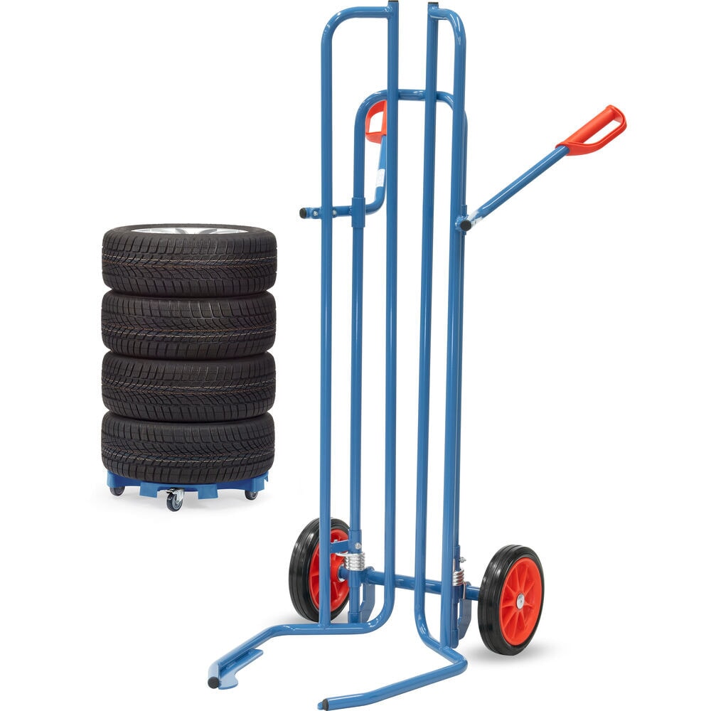 Číslo obrázka výrobku 4: Oceľové táčky na pneumatiky fetra®, nosnosť 200 kg, na 8 pneumatík, celogumové pneumatiky