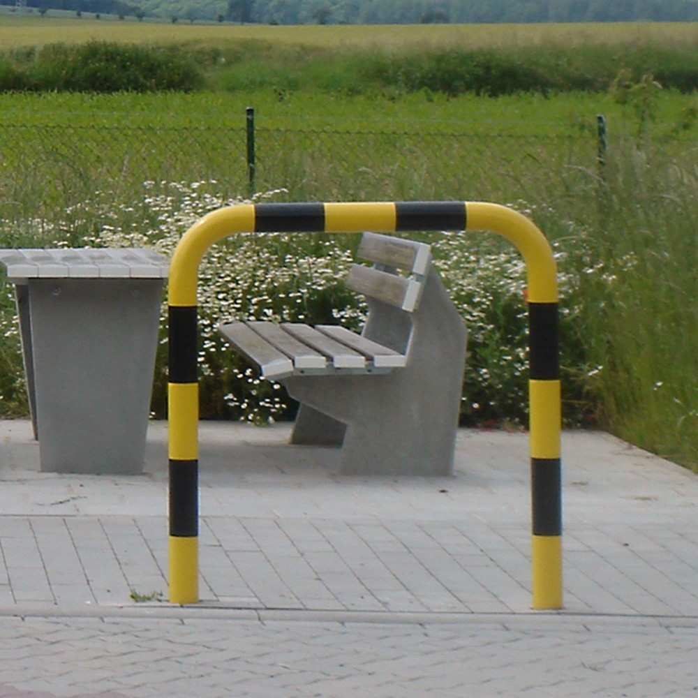 Číslo obrázka výrobku 7: Ochranný oblúk – použitie vo vonkajších priestoroch, Ø 76 mm, V x Š 1 200 x 1 000 mm