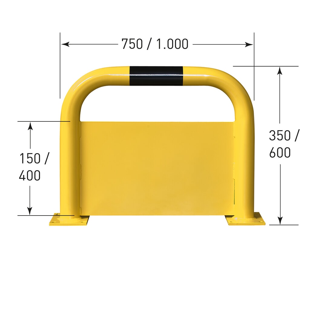 Oblúk na ochranu proti podbehnutiu, V x Š 600 x 750 mm Číslo obrázka výrobku 2: Oblúk na ochranu proti podbehnutiu, V x Š 600 x 750 mm
