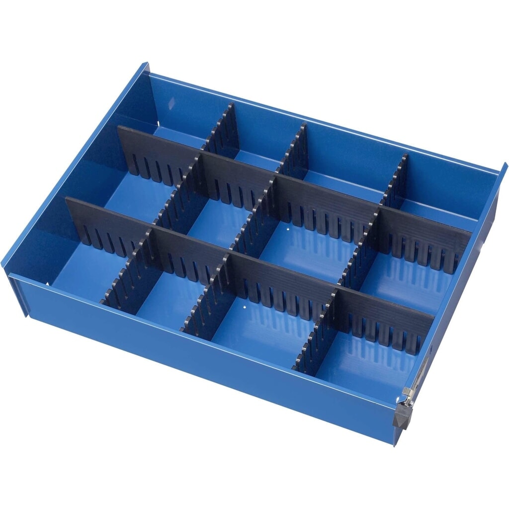 Obrázok výrobku: Organizér do zásuv. RAU 570 × 450, pre čelnú výšku 130/105, 195/130, 260 mm