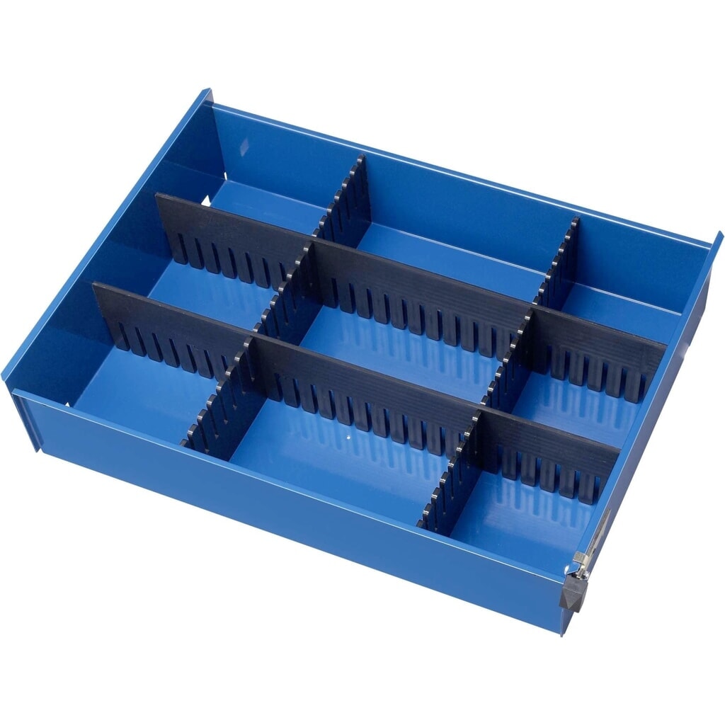 Organizér do zásuv. RAU 570 × 450, pre čelnú výšku 130/105, 195/130, 260 mm Obrázok výrobku: Organizér do zásuv. RAU 570 × 450, pre čelnú výšku 130/105, 195/130, 260 mm