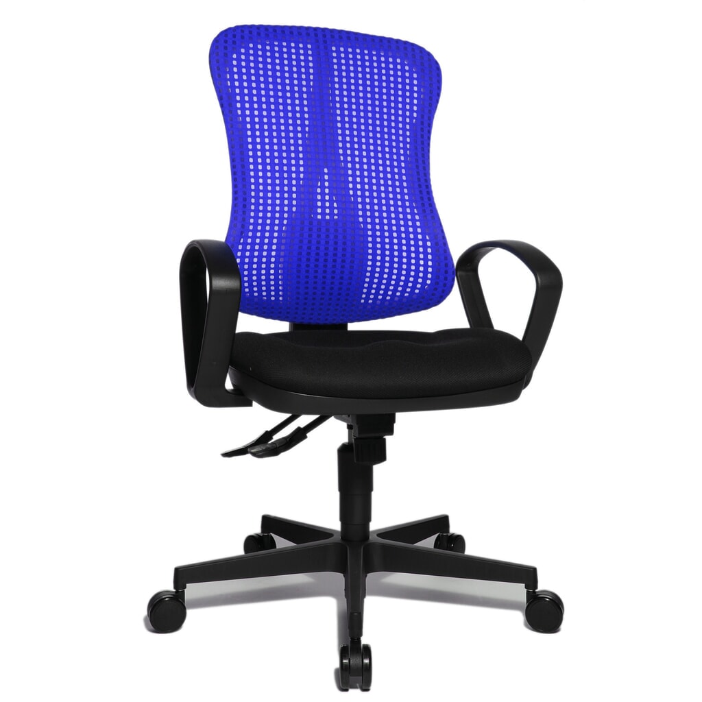 Kancelárska otočná stolička Topstar® Head Point SY, sedák s vybraním, tmavomodrá/čierna Číslo obrázka výrobku 2: Kancelárska otočná stolička Topstar® Head Point SY, sedák s vybraním, tmavomodrá/čierna