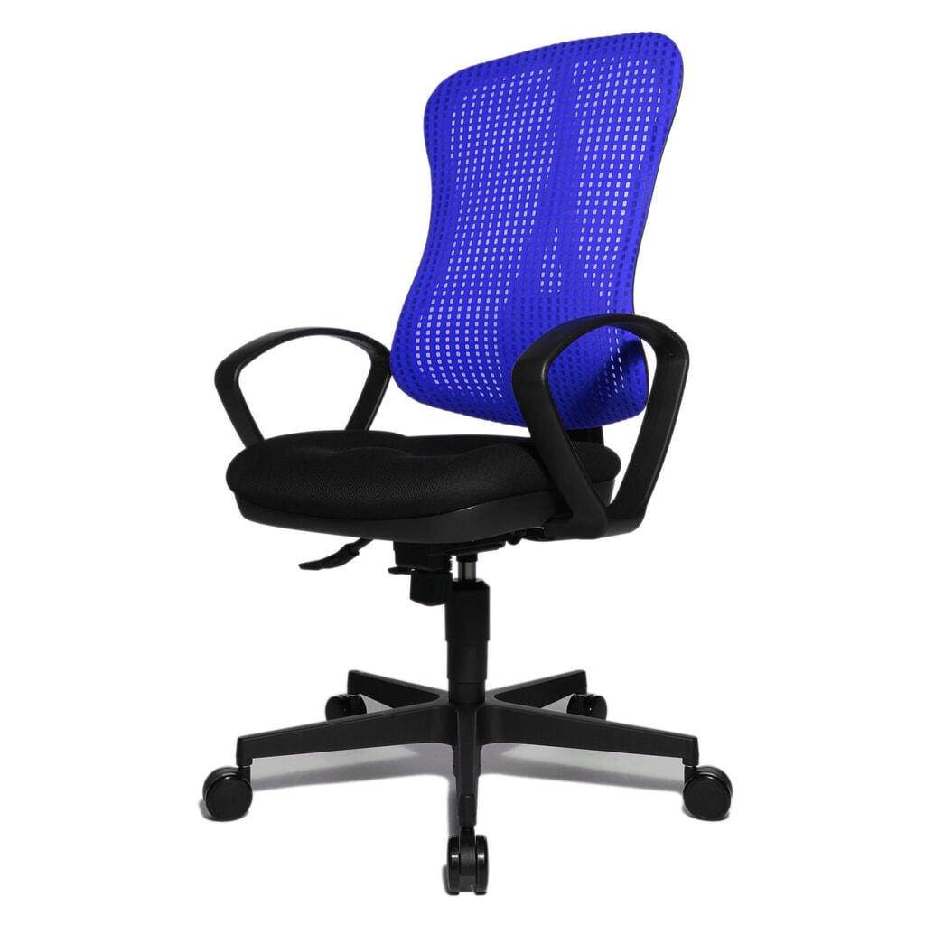 Kancelárska otočná stolička Topstar® Head Point SY, sedák s vybraním, tmavomodrá/čierna Číslo obrázka výrobku 3: Kancelárska otočná stolička Topstar® Head Point SY, sedák s vybraním, tmavomodrá/čierna
