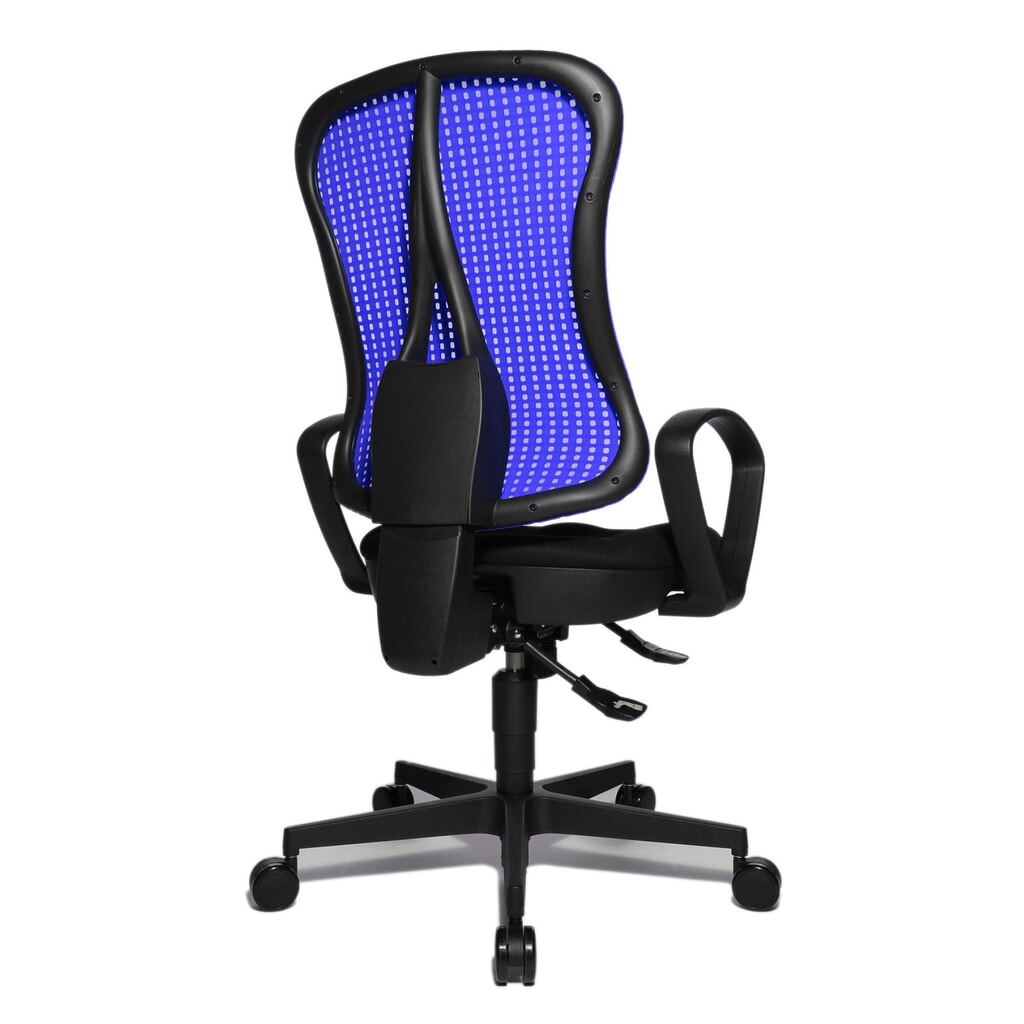 Kancelárska otočná stolička Topstar® Head Point SY, sedák s vybraním, tmavomodrá/čierna Číslo obrázka výrobku 5: Kancelárska otočná stolička Topstar® Head Point SY, sedák s vybraním, tmavomodrá/čierna