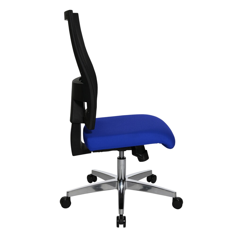 Číslo obrázka výrobku 4: Otočná kancelárska stolička Topstar® X-Pander, sieťové operadlo, funkcia Fitness, modrá