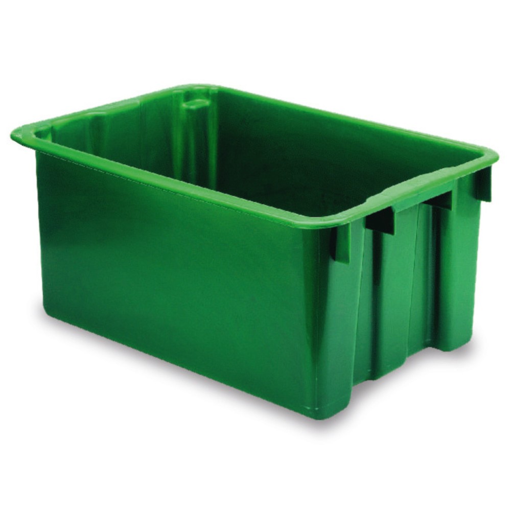 Obrázok výrobku: Otočná stohovacia nádoba z polypropylénu, 45 litrov, zelená