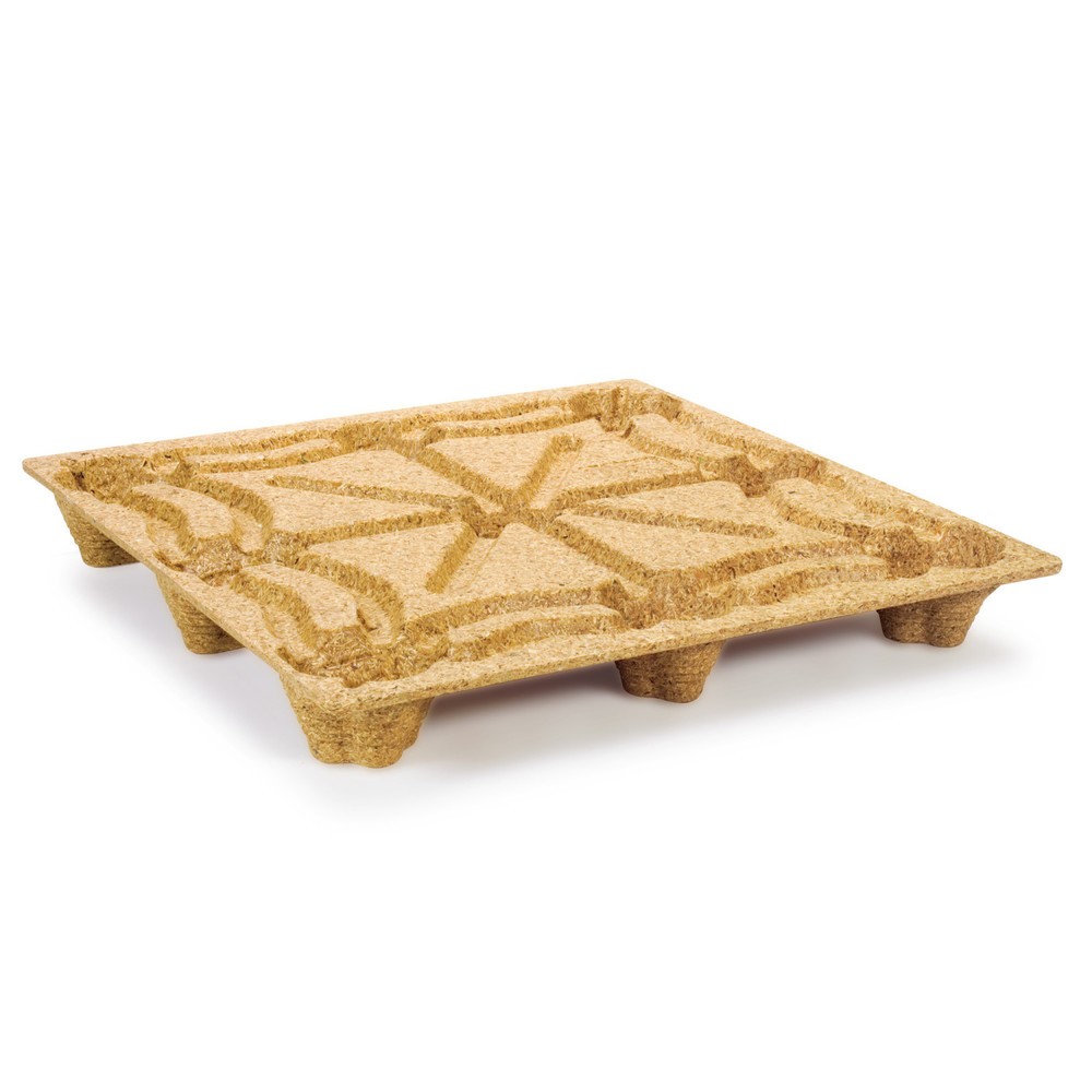 Číslo obrázka výrobku 1: Stlačená drevená paleta, formát kontajnera, 1140 x 1,140 mm, dyn. tk 900 kg, 9 stôp