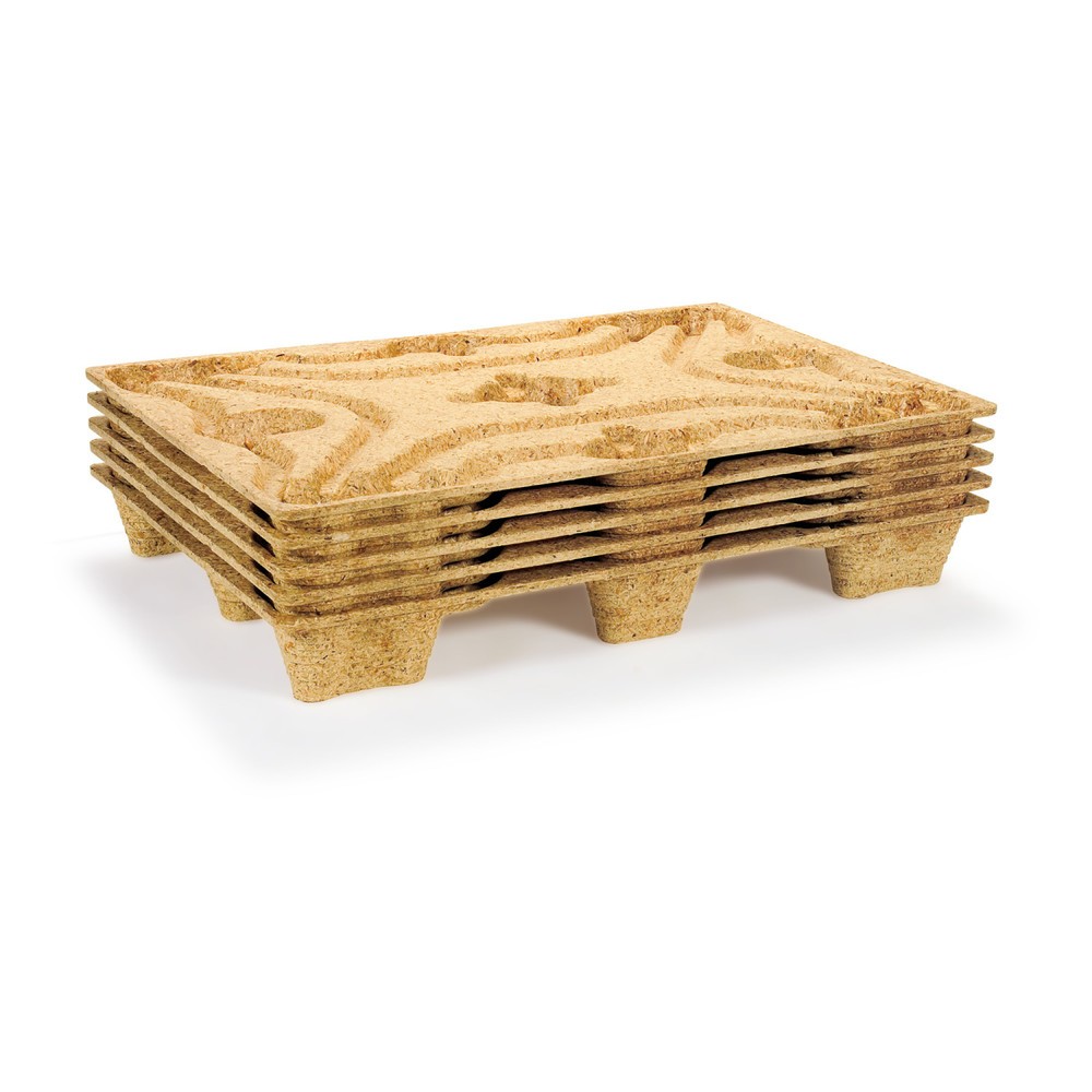 Číslo obrázka výrobku 4: Stlačená drevená paleta, formát Euro, dxš 600 x 800 mm, dyn. tk 500 kg, 6 stôp