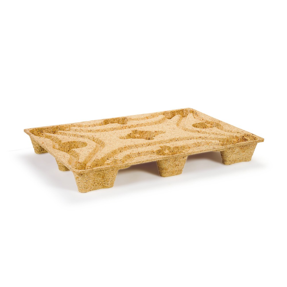 Číslo obrázka výrobku 1: Stlačená drevená paleta, formát Euro, dxš 600 x 800 mm, dyn. tk 500 kg, 6 stôp