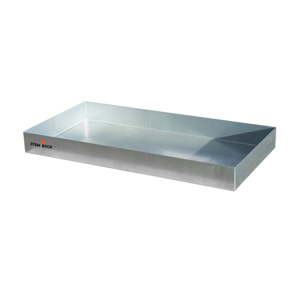 Číslo obrázka výrobku 1: Paletová vaňa pre malé nádoby Steinbock®, z ocele, pozinkovaná, v x š x h 100 x 800 x 1 200 mm, záchytný objem 73 litrov